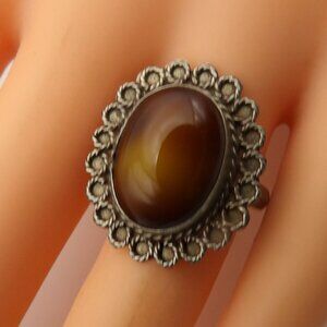 Vintage Mexico Tigers Eye Ring